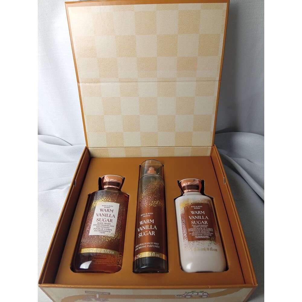 Bath & Body Works Gingerbread Lane Christmas Gift Box Set Warm Vanilla Sugar NIB